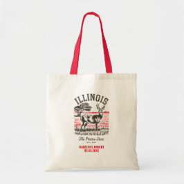 Illinois Wedding Welcome Bag, Destination Wedding Tragetasche