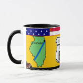 Illinois - Weg 66 Tasse (Links)