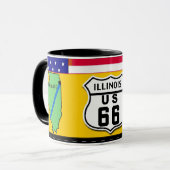 Illinois - Weg 66 Tasse (Vorderseite Links)