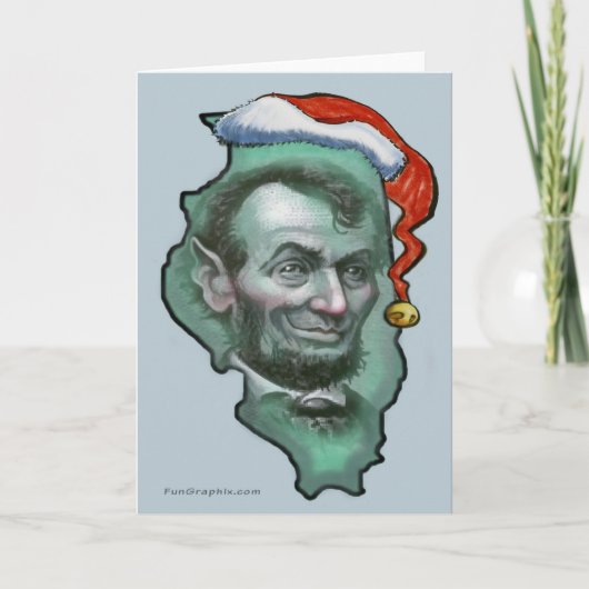 Illinois Weihnachtskarte Feiertagskarte (Vorderseite)