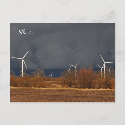 Illinois Windmills Postkarte (Vorderseite)
