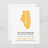 ILLINOIS Wir haben neue Adresse Neue Zuhause versc Postkarte (Vorne/Hinten)