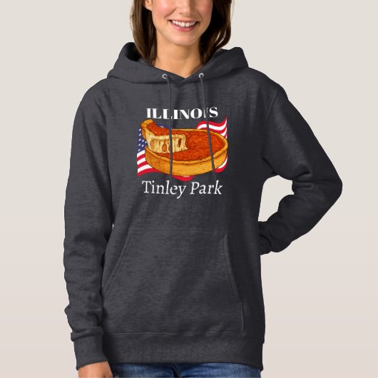 Illinois Women's Dark Pullover Hoodie (Vorderseite)
