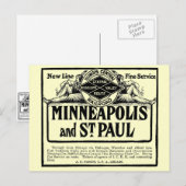 Illinois Zentralbahn Postkarte (Vorne/Hinten)