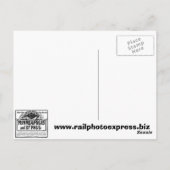 Illinois Zentralbahn Postkarte (Rückseite)