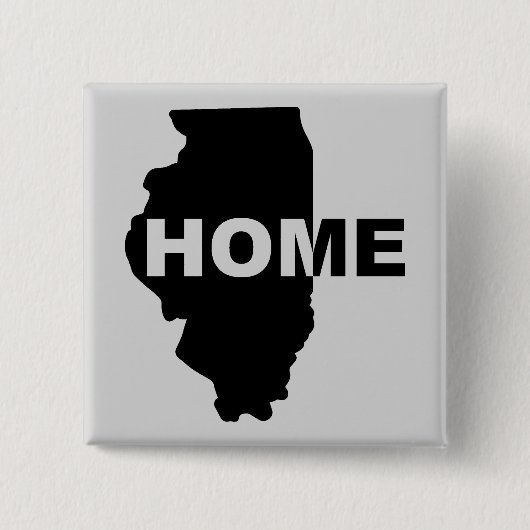 Illinois Zuhause Away From Zuhause Button Abzeiche (Vorderseite)