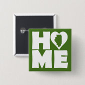 Illinois Zuhause Heart Staat Button Abzeichen Butt (Vorne & Hinten)