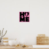 Illinois Zuhause Heart Staat Plster Sign Poster (Küche)