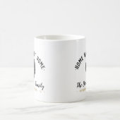 Illinois Zuhause Sweet Zuhause Family Monogram Tas Kaffeetasse (Mittel)