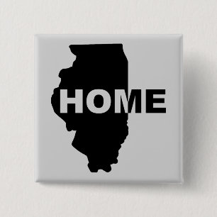 Illinois - Zuhause-Weg-Button-Abzeichen-Pin Button