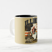 Illinois Zweifarbige Tasse (Vorderseite Links)