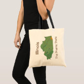 Illinoisan Map Bag Tragetasche (Vorderseite (Produkt))