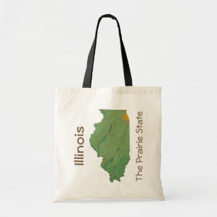 Illinoisan Map Bag Tragetasche