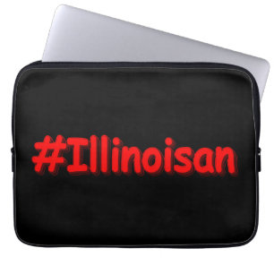 "#Illinoisan " Niedliches Design. Jetzt kaufen Laptopschutzhülle