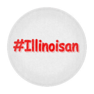 "#Illinoisan " Niedliches Design. Jetzt kaufen Schneidebrett