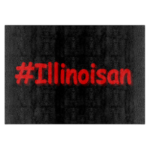 "#Illinoisan " Niedliches Design. Jetzt kaufen Schneidebrett