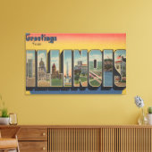 IllinoisGroße BuchstabenszenenIllinois 2 Leinwanddruck (Insitu (Wohnzimmer))