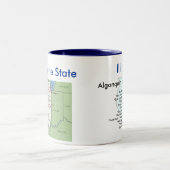 Illinoissymbole u. -karte zweifarbige tasse (Mittel)