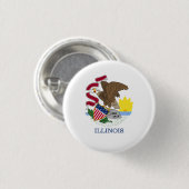 Illinoistische Flagge, Flagge Illinois Button (Vorne & Hinten)