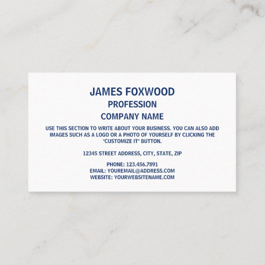 Illinoistische Flagge, Flagge Illinois Visitenkarte (Rückseite)