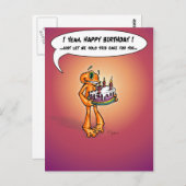 Illow Orange - Happy Birthday Postcard Postkarte (Vorne/Hinten)