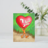 Illow Orange - I Liebe you - Postcard Postkarte (Stehend Vorderseite)