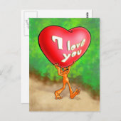 Illow Orange - I Liebe you - Postcard Postkarte (Vorne/Hinten)