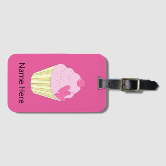 Illsima Cupcake Luggage Gepäckanhänger (Vorderseite (Horizontal))