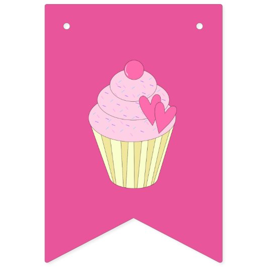 Illsima Pink Wimpelkette (Zweite Fahne)