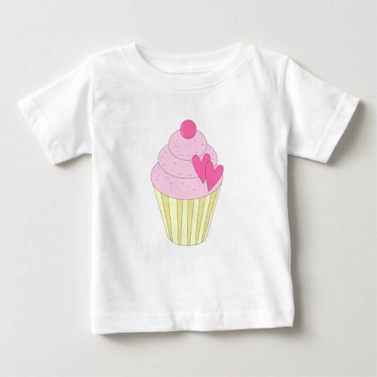 Illsima Strawberry Cupcake Baby T-shirt (Vorderseite)