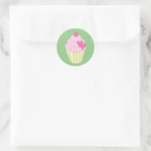 Illsima Strawberry Cupcake Green Sticker (Tasche)