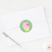 Illsima Strawberry Cupcake Green Sticker (Umschlag)