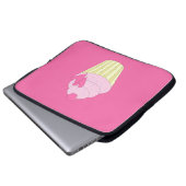Illsima Strawberry Cupcake Laptopschutzhülle (Vorne Knopf)