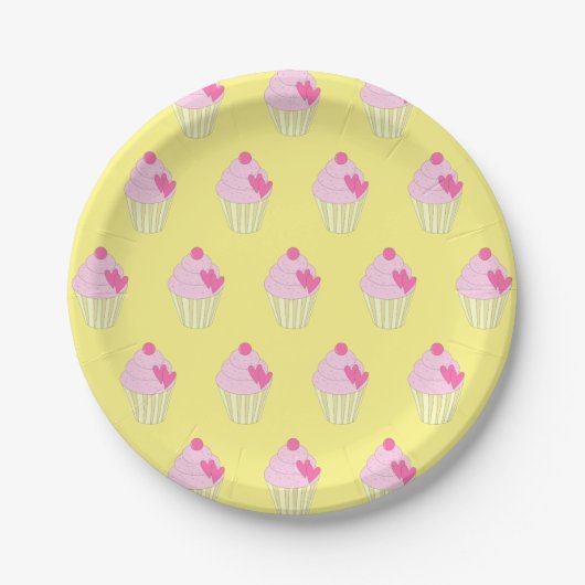 Illsima Yellow Pappteller (Vorderseite)