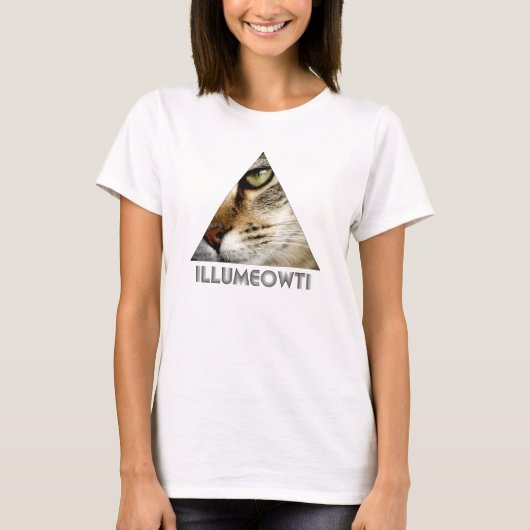 Illumeowti T - Shirt (schwarzer Text) (Vorderseite)