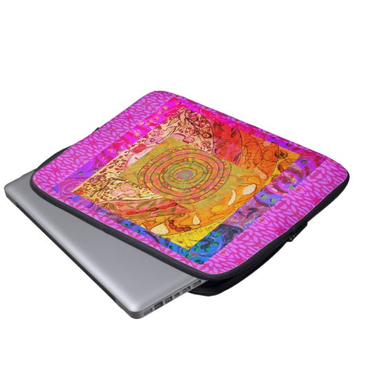 Illuminated Abstract  Laptopschutzhülle (Vorne Knopf)