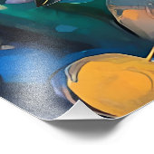 Illuminated Blooming Lotus Flower Fotodruck (Ecke)