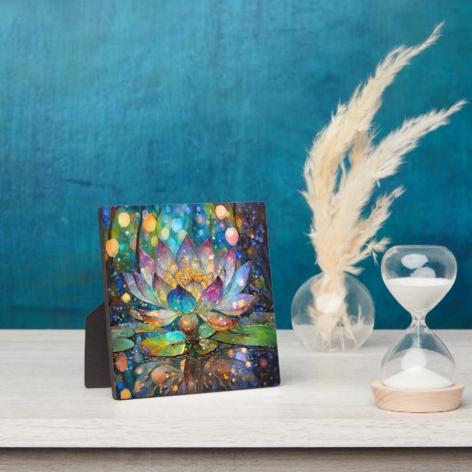 Illuminated Blooming Lotus Flower Fotoplatte (InSitu)