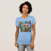Illuminated Blooming Lotus Flower T-Shirt (Vorne ganz)