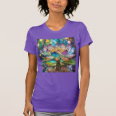 Illuminated Blooming Lotus Flower T-Shirt (Vorderseite)