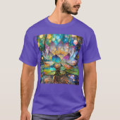 Illuminated Blooming Lotus Flower T-Shirt (Vorderseite)
