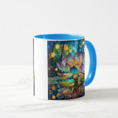 Illuminated Blooming Lotus Flower Tasse (VorderseiteRechts)