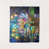 Illuminated Blooming Lotus Flower Wandteppich (Vorderseite)