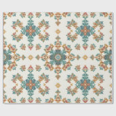 Illuminated Evergreen Christmas Seamless Pattern Geschenkpapier (Flach)