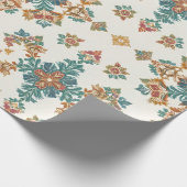 Illuminated Evergreen Christmas Seamless Pattern Geschenkpapier (Ecke)