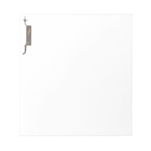 Illuminated Initial J Notizblock (Vorderseite)