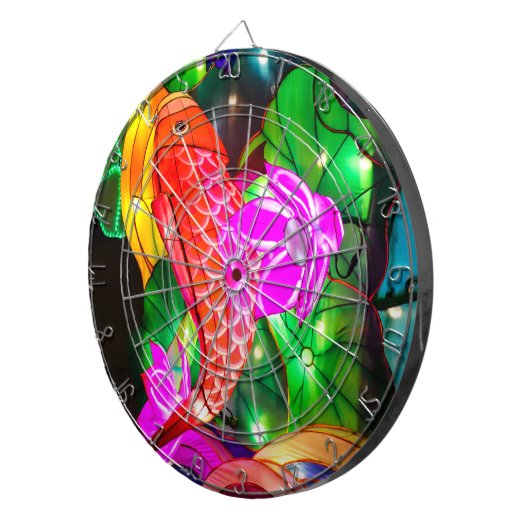 Illuminated Koi Dartscheibe (Vorderseite rechts)