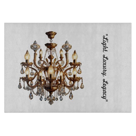 "Illuminated Luxury" Schneidebrett (Vorderseite)