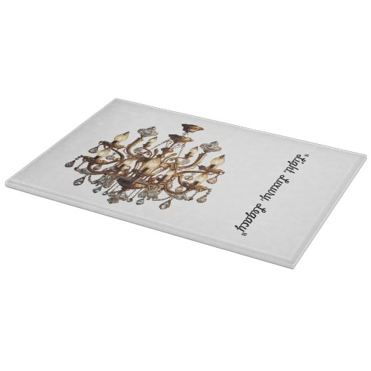 "Illuminated Luxury" Schneidebrett (Ecke)