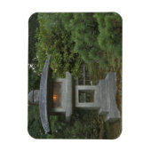 Illuminated stone lantern in Japanese Garden Magnet (Vertikal)